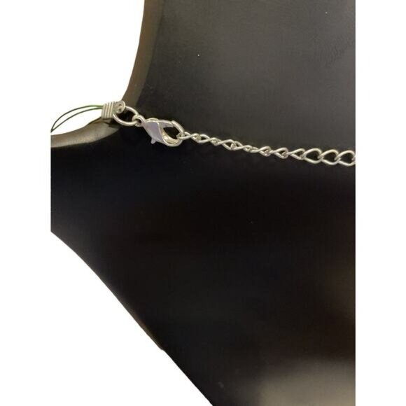 Invisible Multistrand Green Beaded Necklace With Lobster Clasp Closure Adjustabl - Picture 4 of 6